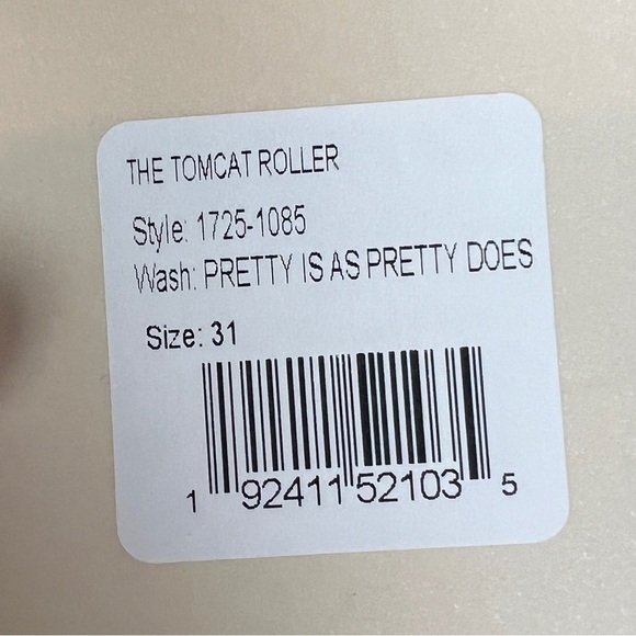 Mother NWT The Tomcat Roller Pretty Is As Pretty Does Wide Leg Jeans - Picture 7 of 7